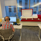 The casket situated in Gizmodo’s Midtown Manhattan office.